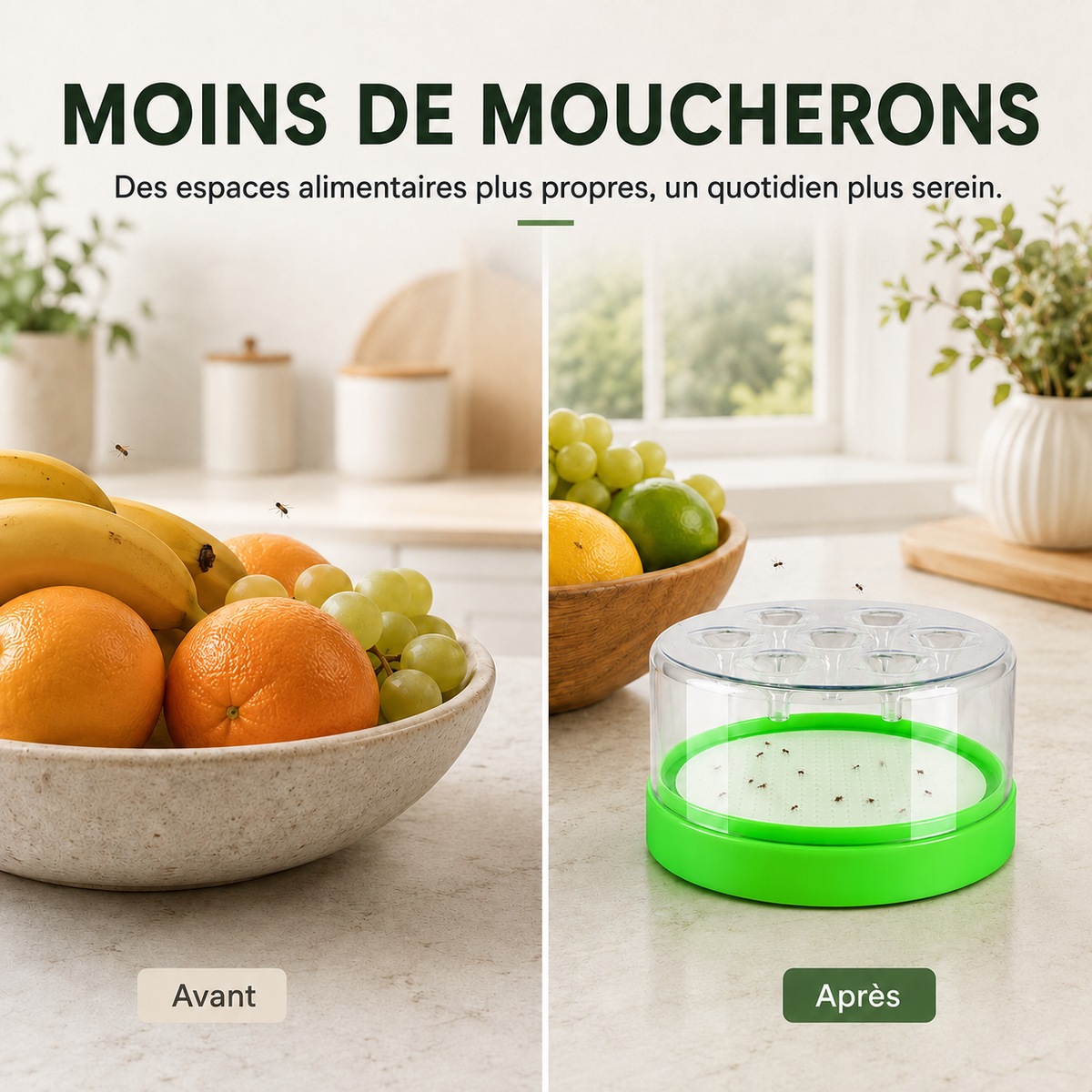 Piège à Moucherons Lavable & Réutilisable