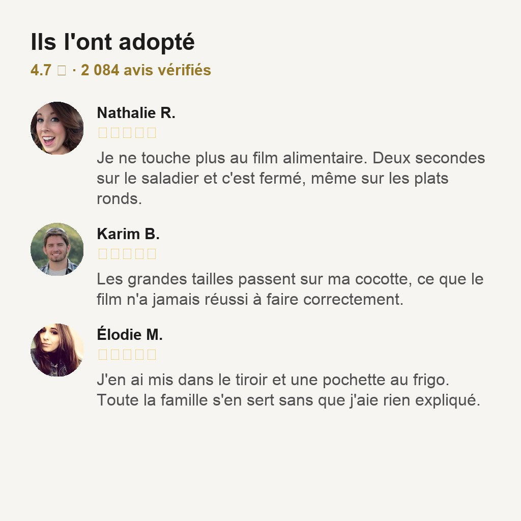 Housses Alimentaires Élastiques (lot de 100)
