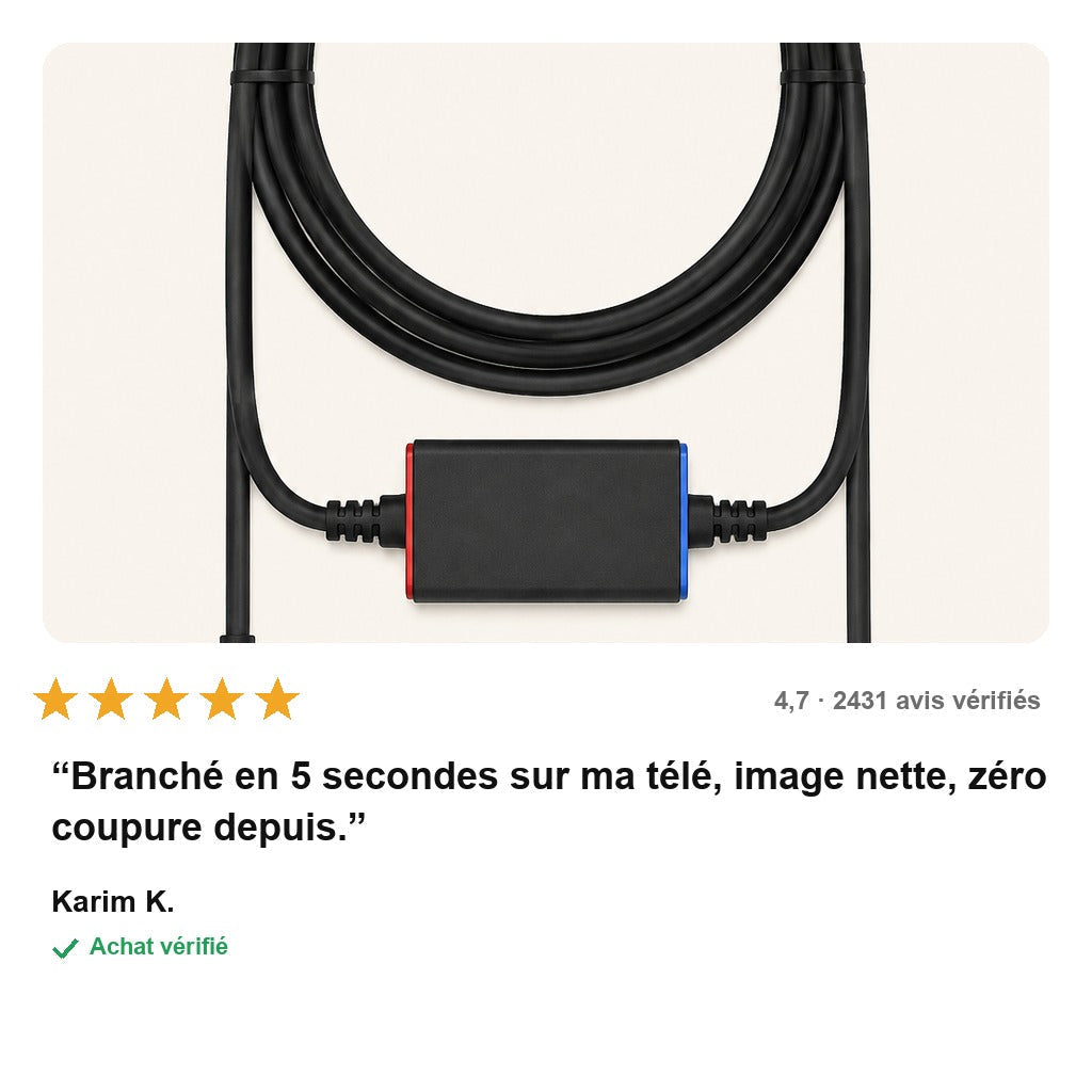 Câble USB-C vers HDMI 4K@60Hz avec Charge PD 100W