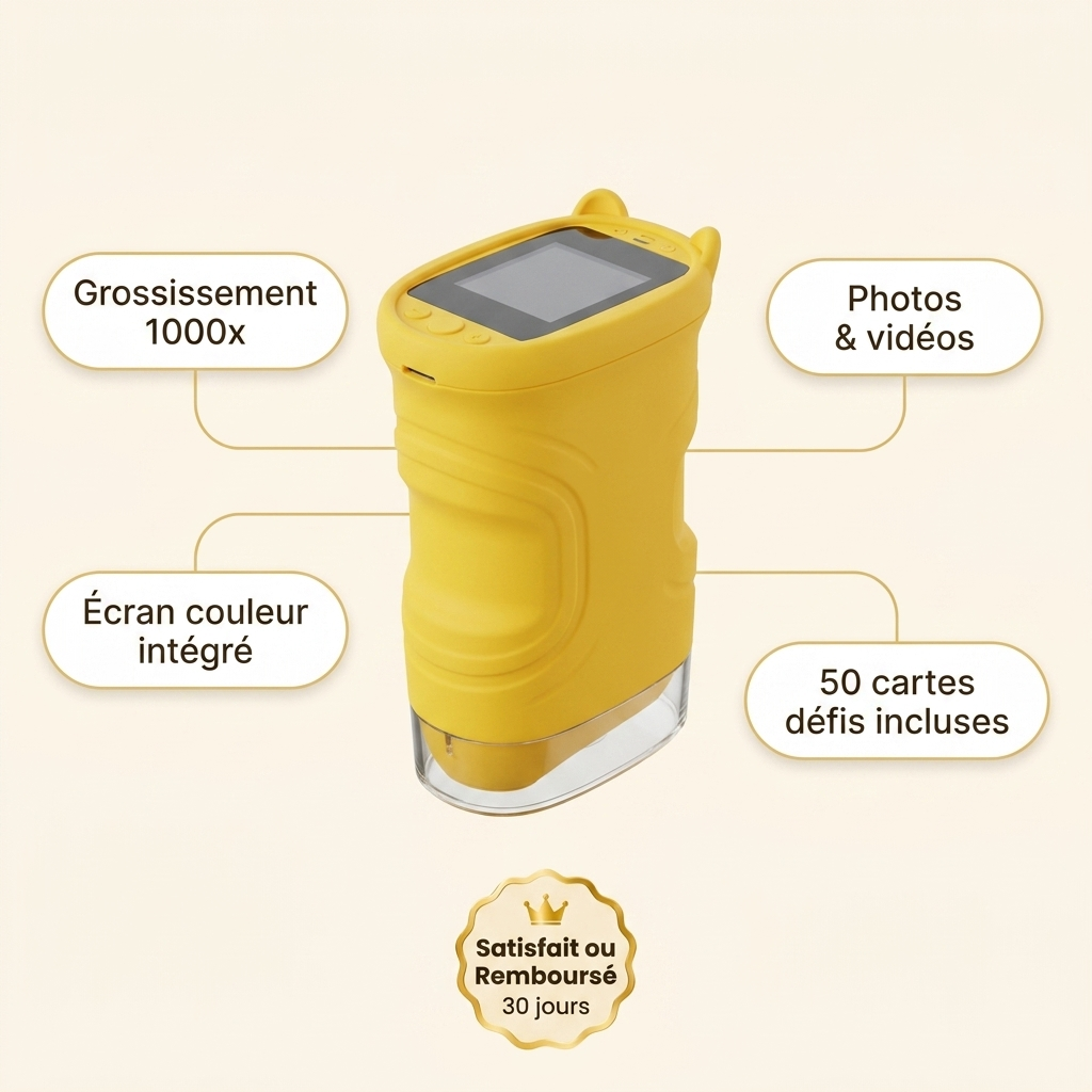 Microscope Enfant 1000x avec Écran