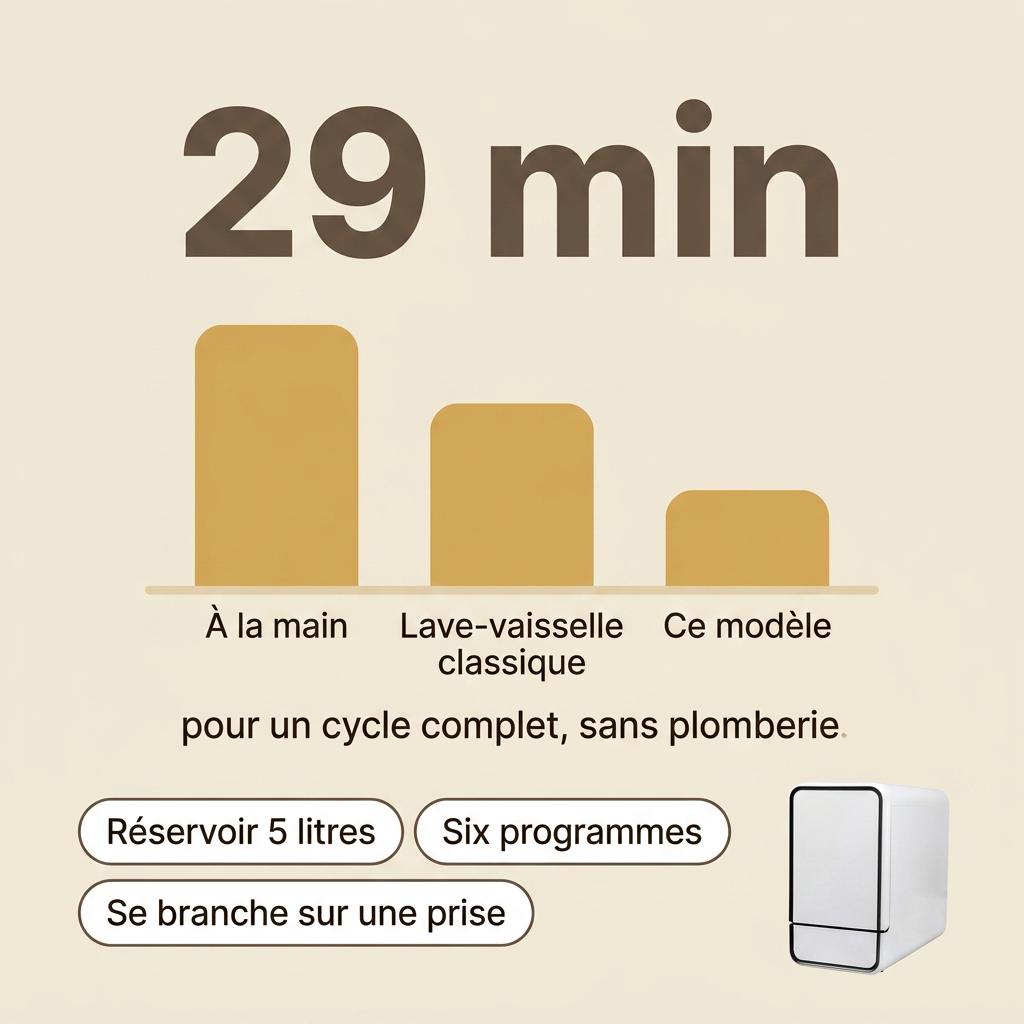Lave-Vaisselle de Table sans Raccordement