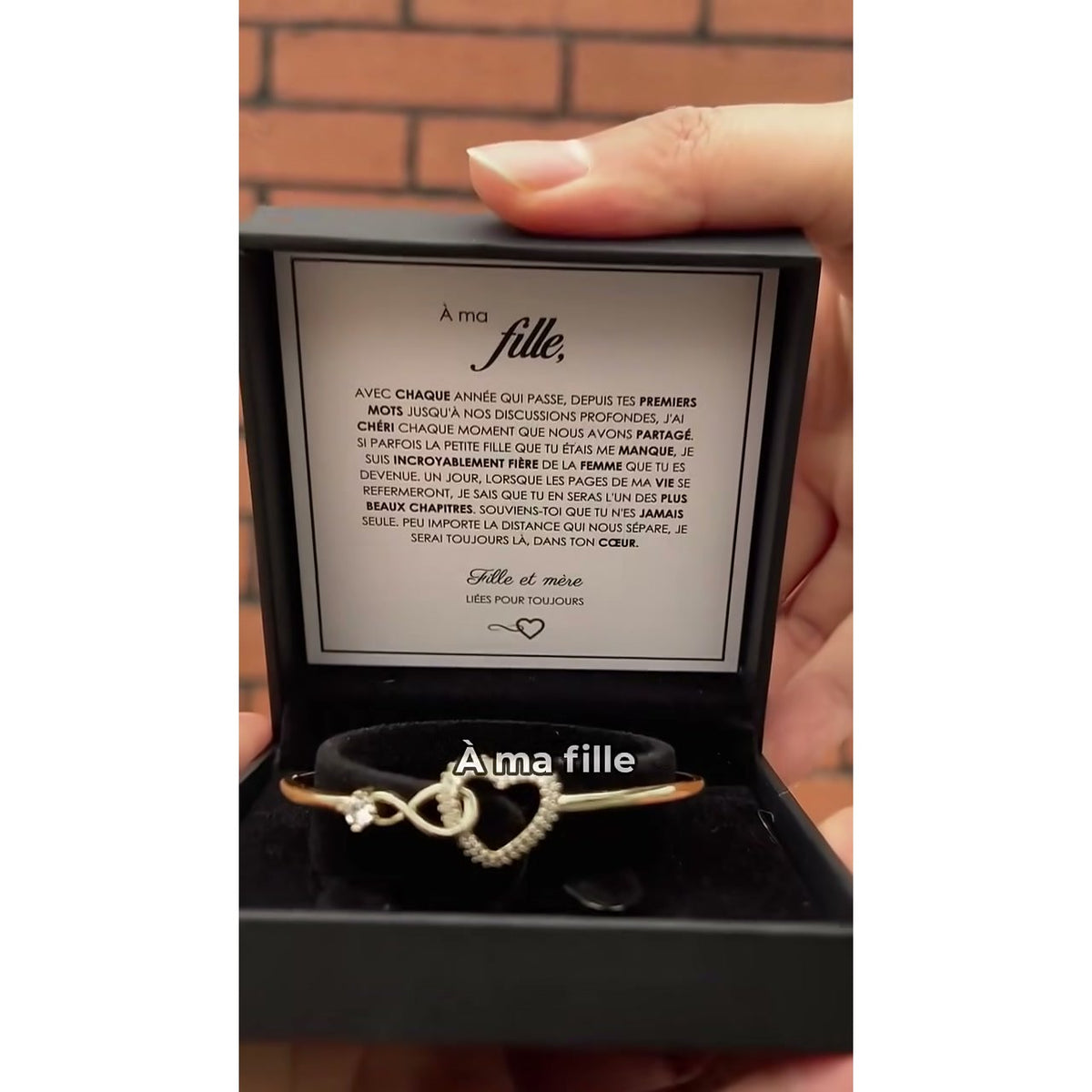 Bracelet Cœur Infini – Lien Mère-Fille