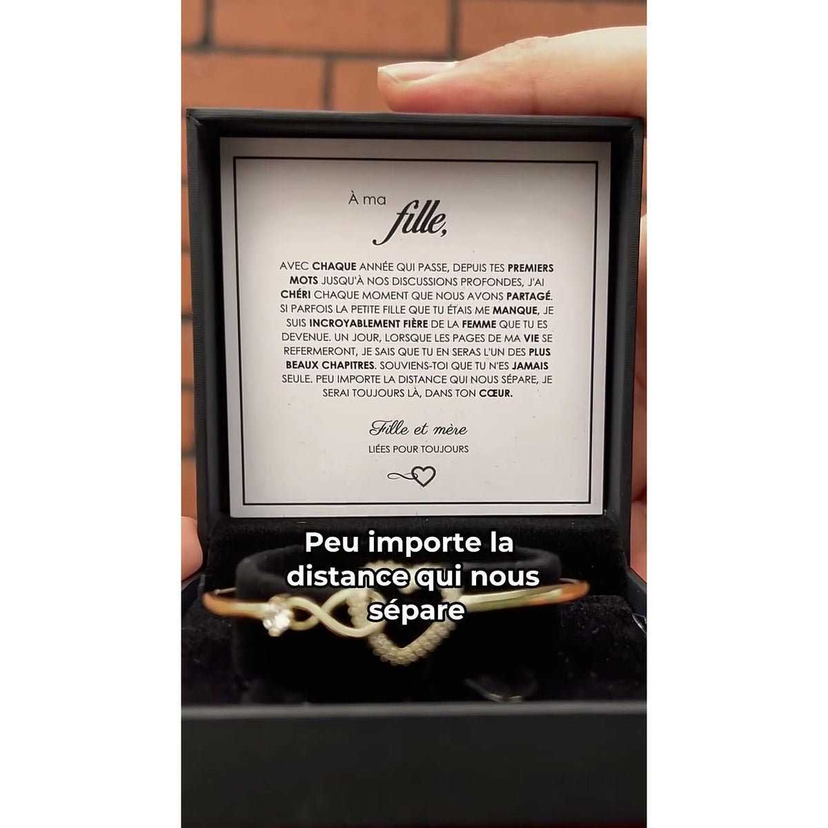 Bracelet Cœur Infini – Lien Mère-Fille