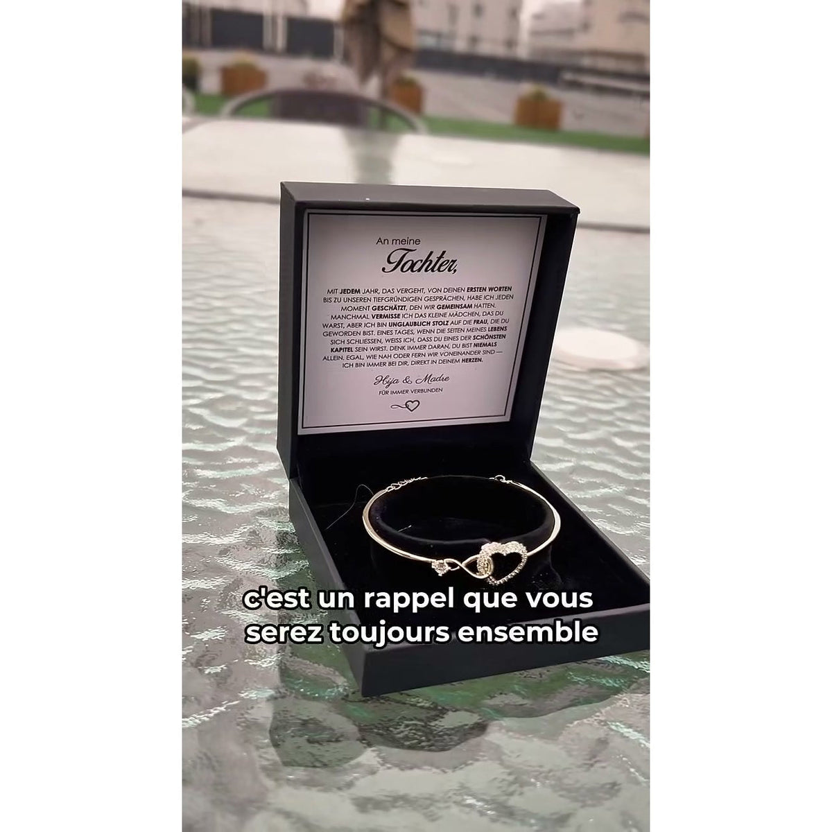 Bracelet Cœur Infini – Lien Mère-Fille