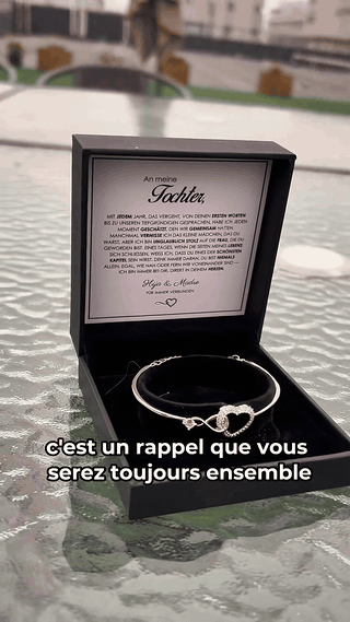 Bracelet Cœur Infini – Lien Mère-Fille