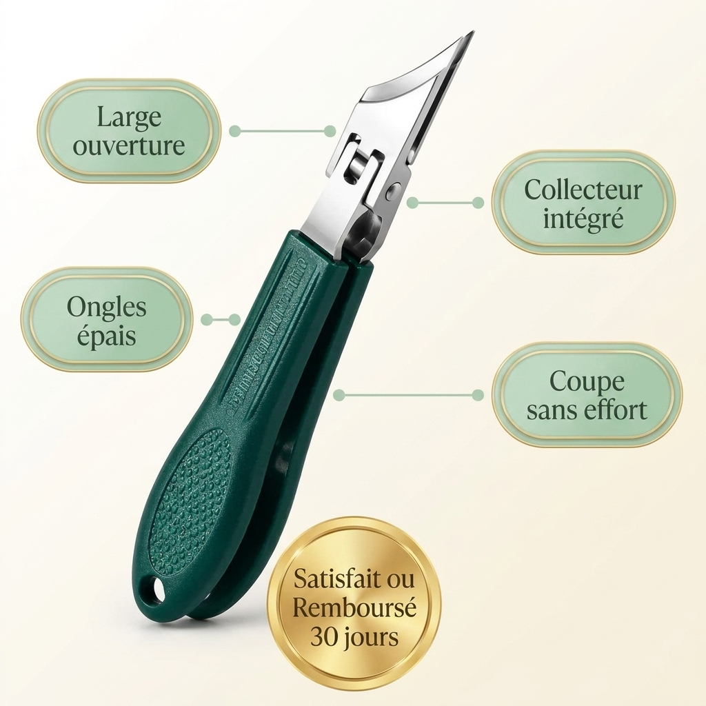 Coupe-Ongles Pro à Large Ouverture
