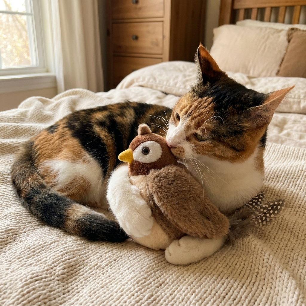 Jouet Chat Oiseau Gazouillant