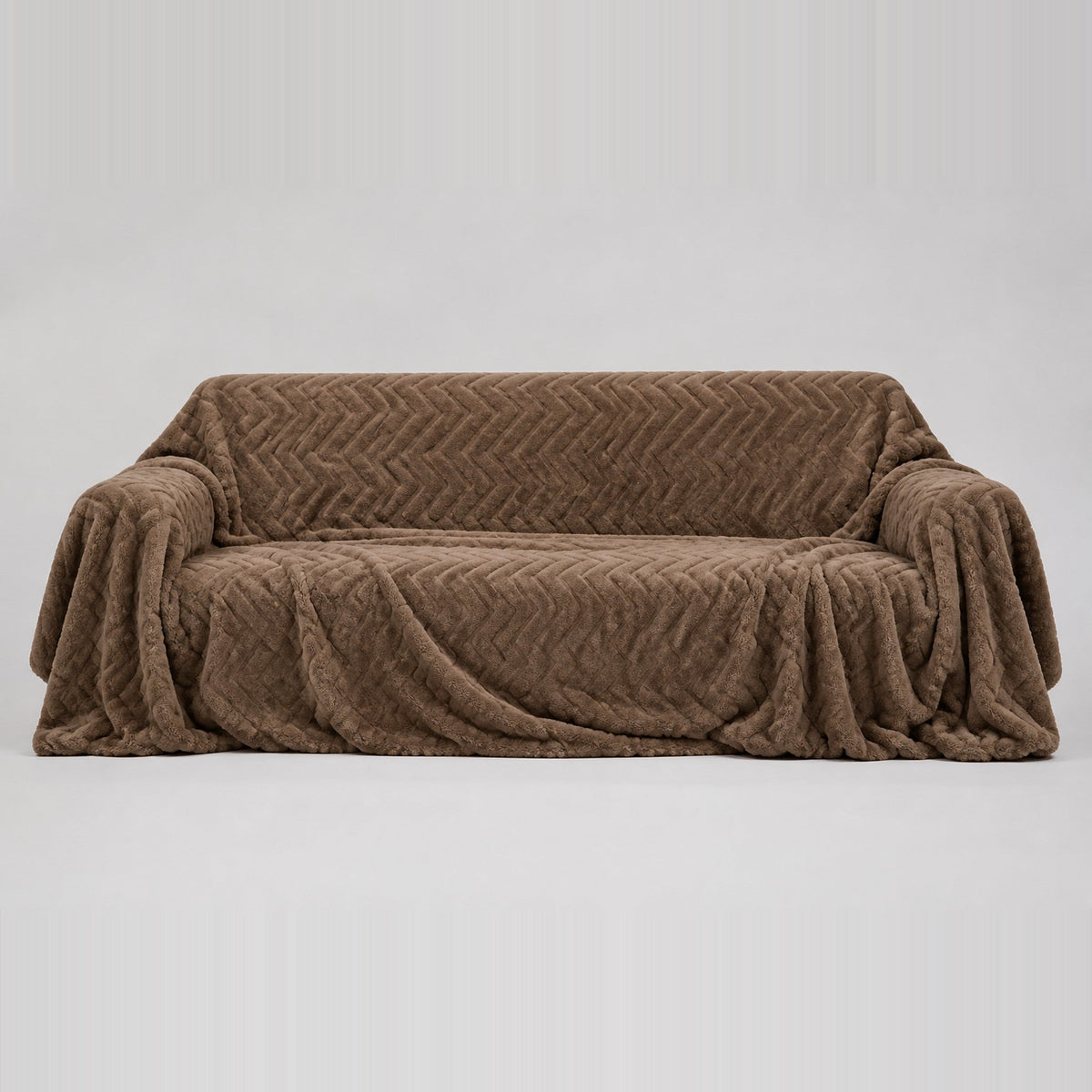 Housse de Canapé en Peluche Antidérapante
