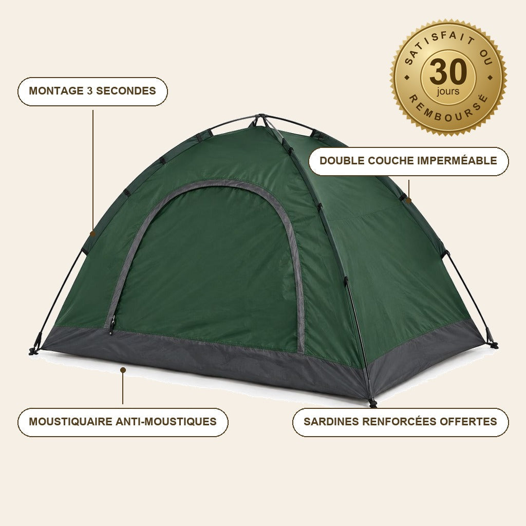 Tente de Camping Pop-Up 3 Secondes