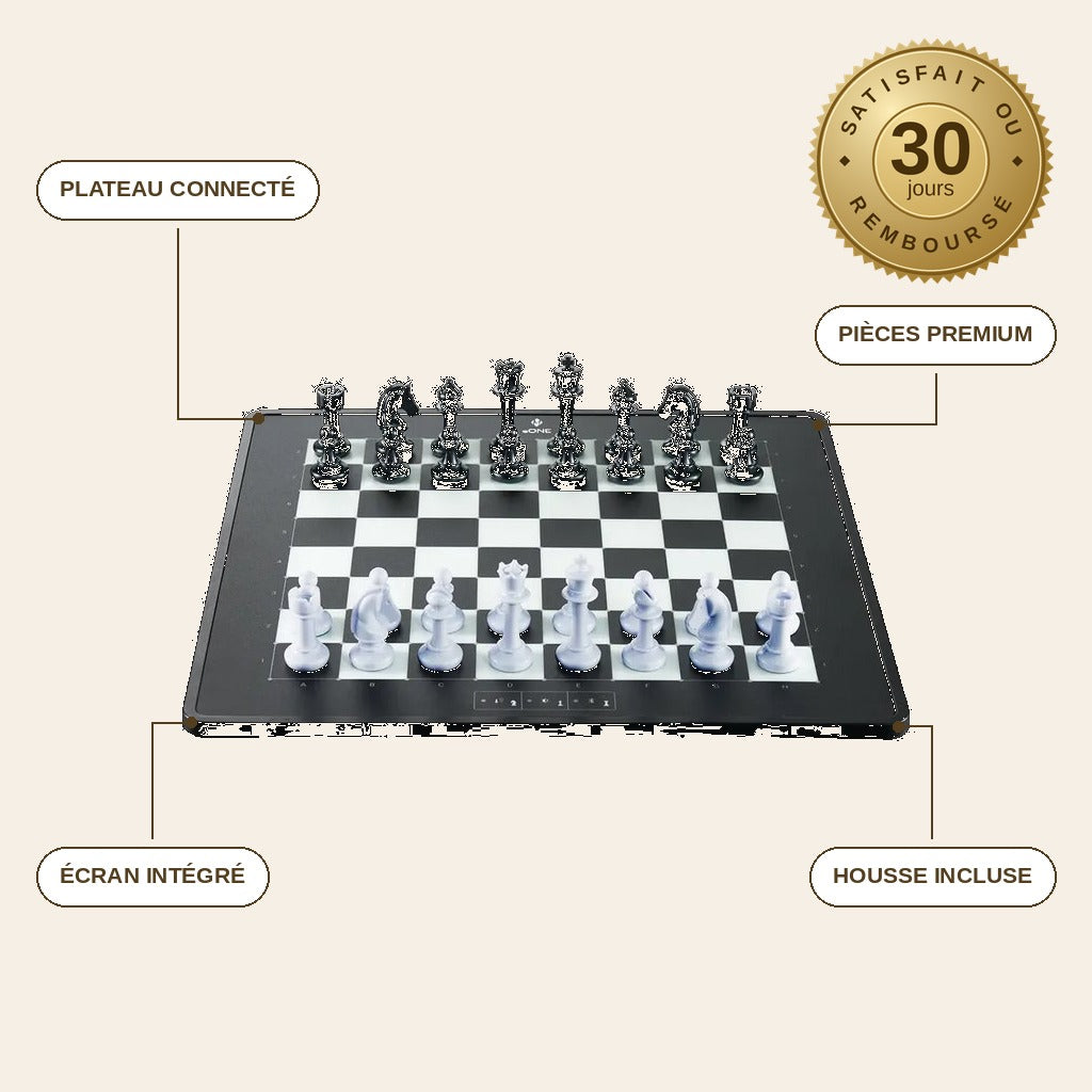 Échiquier Intelligent — Plateau Connecté & Pièces Premium