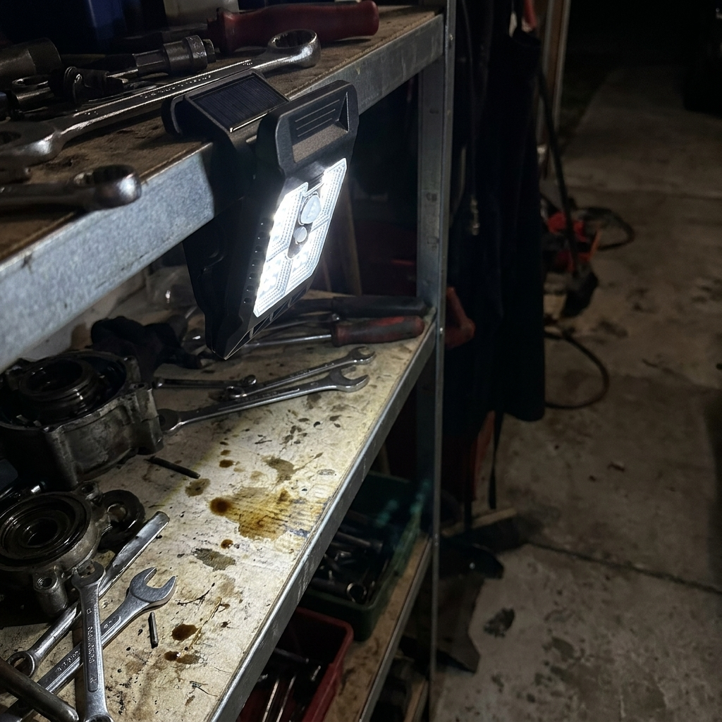 Lampe Solaire à Pince + Détecteur