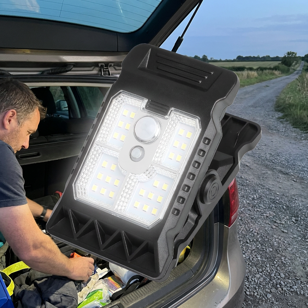 Lampe Solaire à Pince + Détecteur