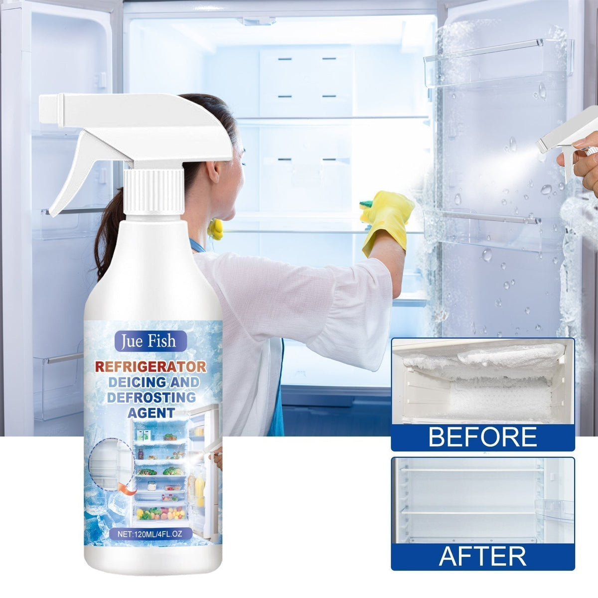 Spray Dégivrant Congélateur (Spatule Offerte)