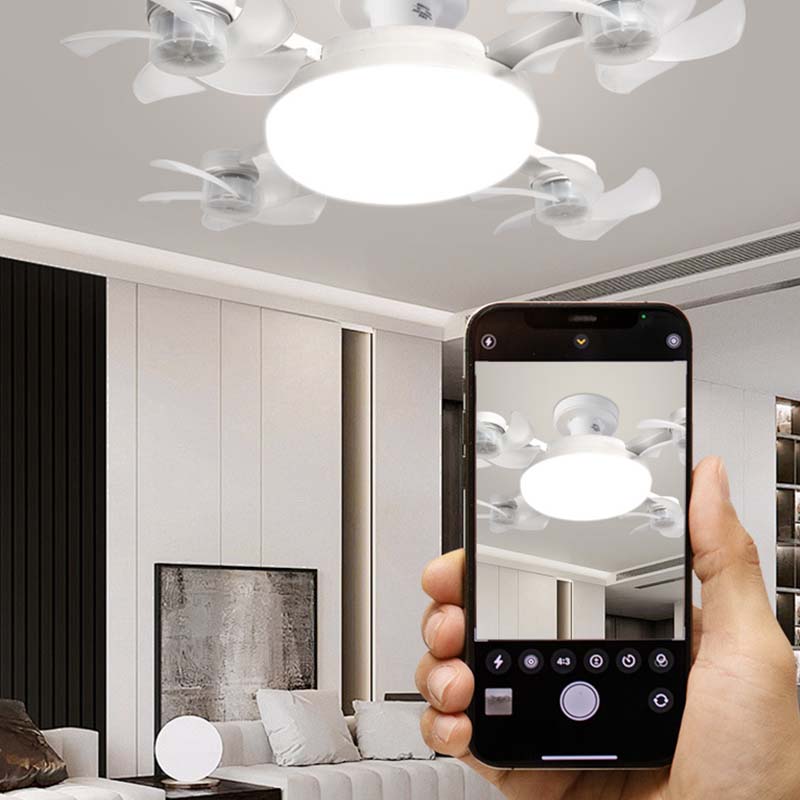 Ventilateur de Plafond LED à Pales Pliables