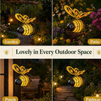 Lanterne Abeille Solaire Suspendue