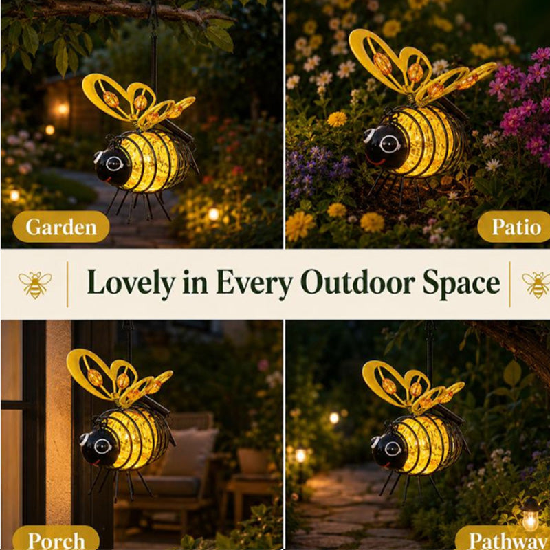 Lanterne Abeille Solaire Suspendue