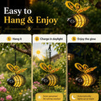 Lanterne Abeille Solaire Suspendue