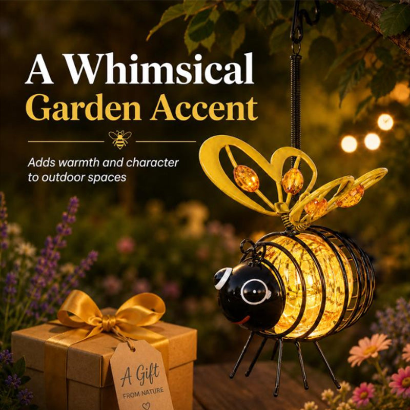 Lanterne Abeille Solaire Suspendue