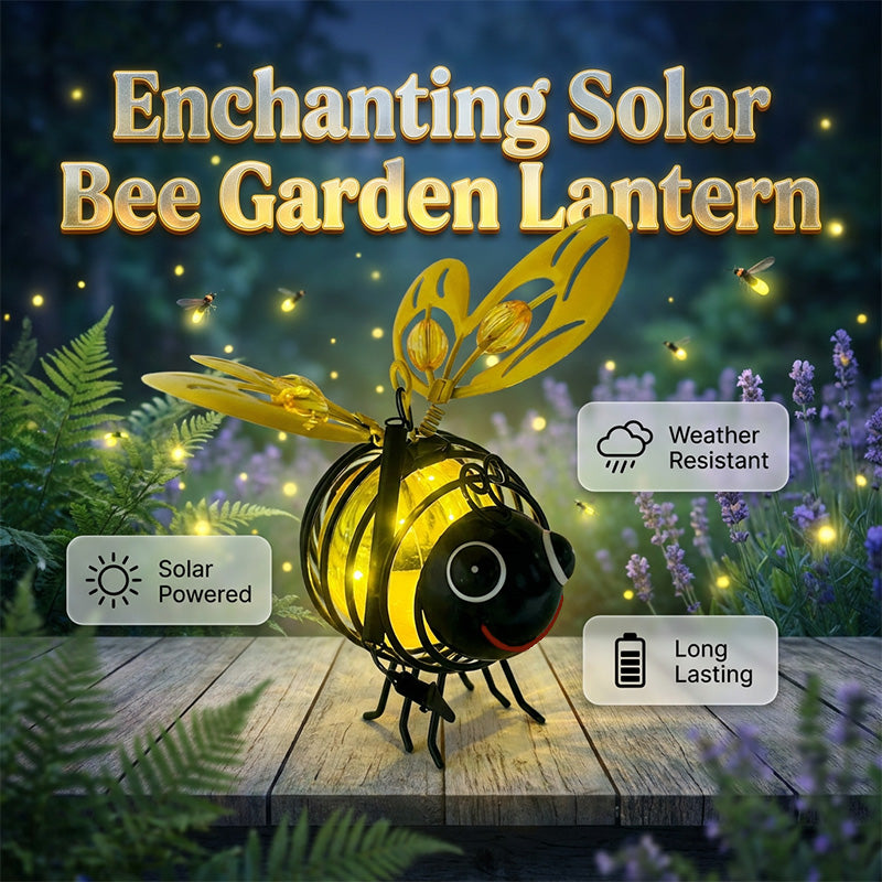 Lanterne Abeille Solaire Suspendue